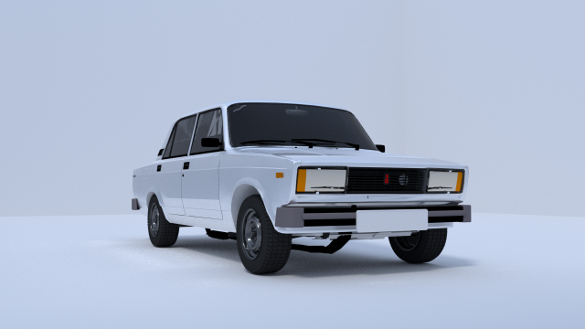 vaz 2105 3D Модель .c4d .max .obj .3ds .fbx .stl .blend