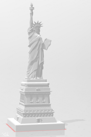 statue of liberty 3D प्रिंट मॉडल .c4d .max .obj .3ds .fbx .stl .blend 