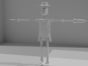 a robot miner 3D मॉडल