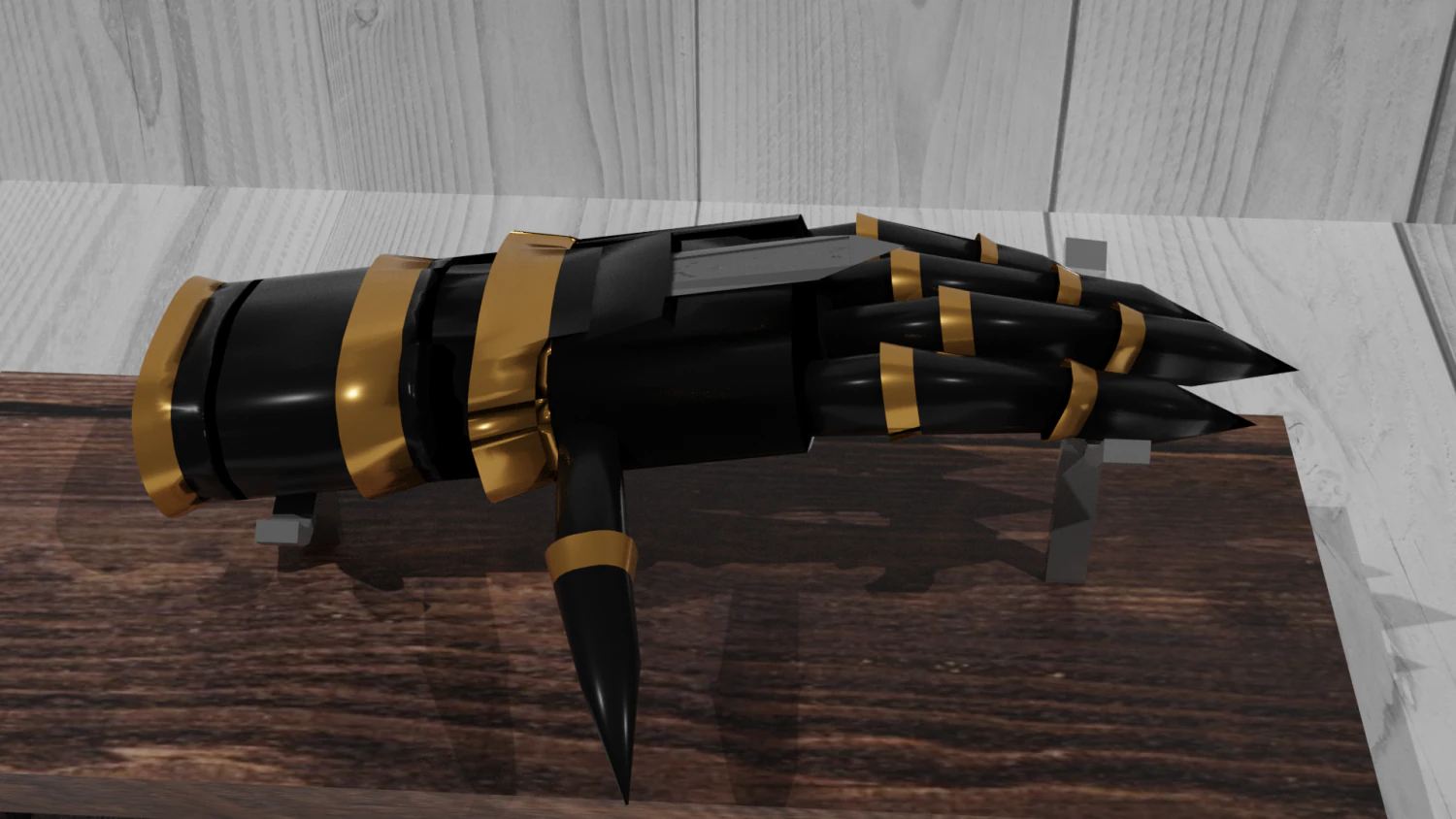 glove with blade 3D Model .c4d .max .obj .3ds .fbx .stl .blend