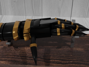 glove with blade 3D Model