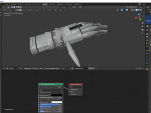 glove with blade 3D Model