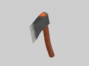 machado lowpoly novo Modelo 3D