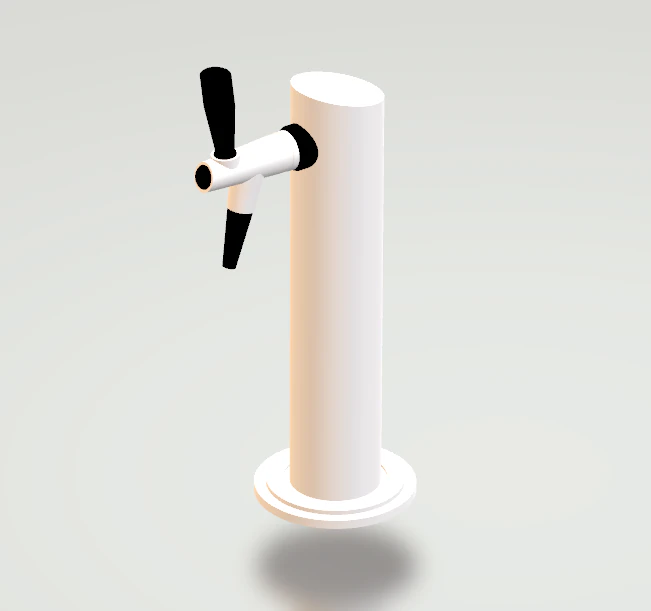 beer tap 3D Model .c4d .max .obj .3ds .fbx .stl .blend 