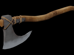 two-handed celtic ax 3D Model