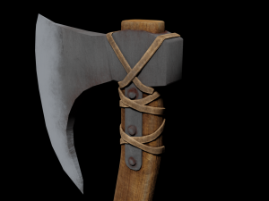 two-handed celtic ax 3D Model