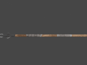 two-handed spear Modelo 3D