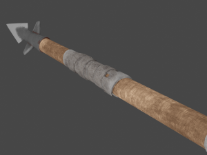 two-handed spear Modelo 3D