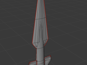 two-handed spear Modelo 3D