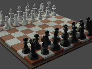 chess board 3D 모델