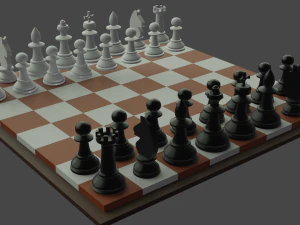 tabuleiro de xadrez Modelo 3D
