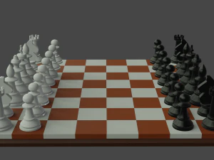 tabuleiro de xadrez Modelo 3D
