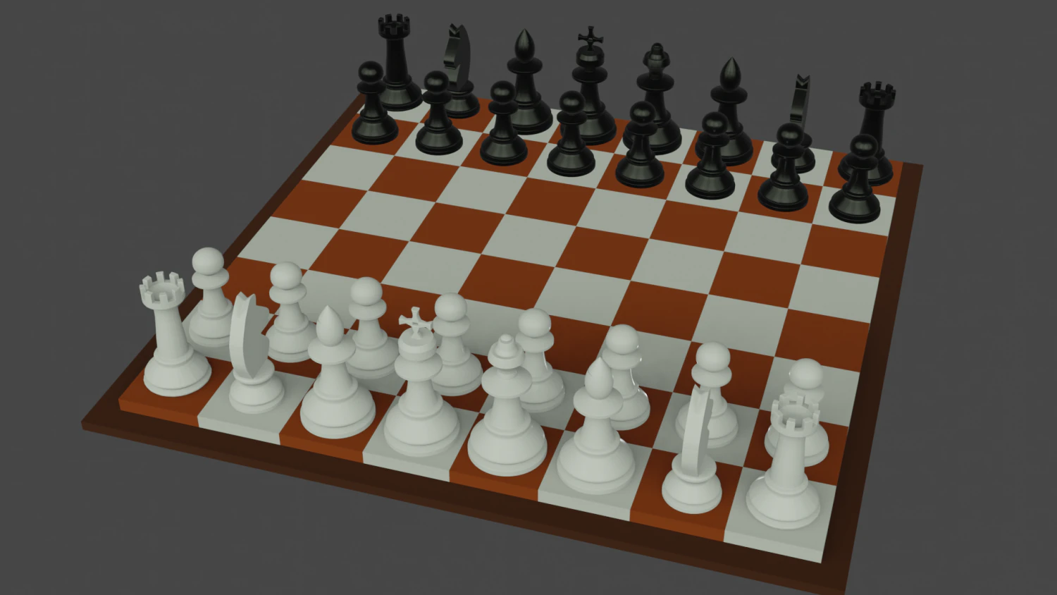 tabuleiro de xadrez Modelo 3D .c4d .max .obj .3ds .fbx .stl .blend 