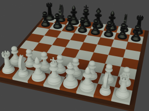 chess board 3D 모델