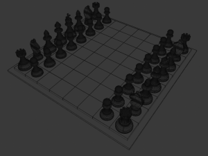 chess board 3D 모델
