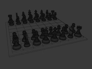 tabuleiro de xadrez Modelo 3D