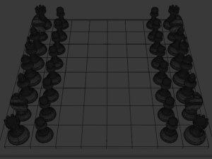 chess board 3D 모델