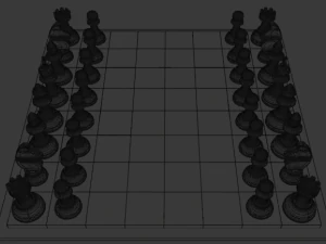 tabuleiro de xadrez Modelo 3D
