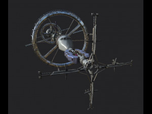 space station pbr-gameready low-poly Model 3D