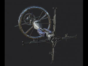 space station pbr-gameready low-poly 3D Model