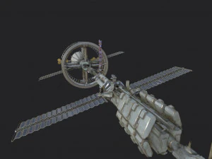 space station pbr-gameready low-poly 3D Model
