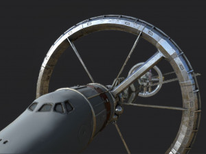 space station pbr-gameready low-poly Model 3D