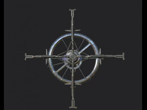 space station pbr-gameready low-poly 3D Model
