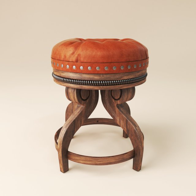 chair stool 3D 모델 .c4d .max .obj .3ds .fbx .stl .blend 