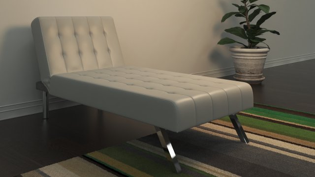 chaise lounger 3D Модель .c4d .max .obj .3ds .fbx .stl .blend