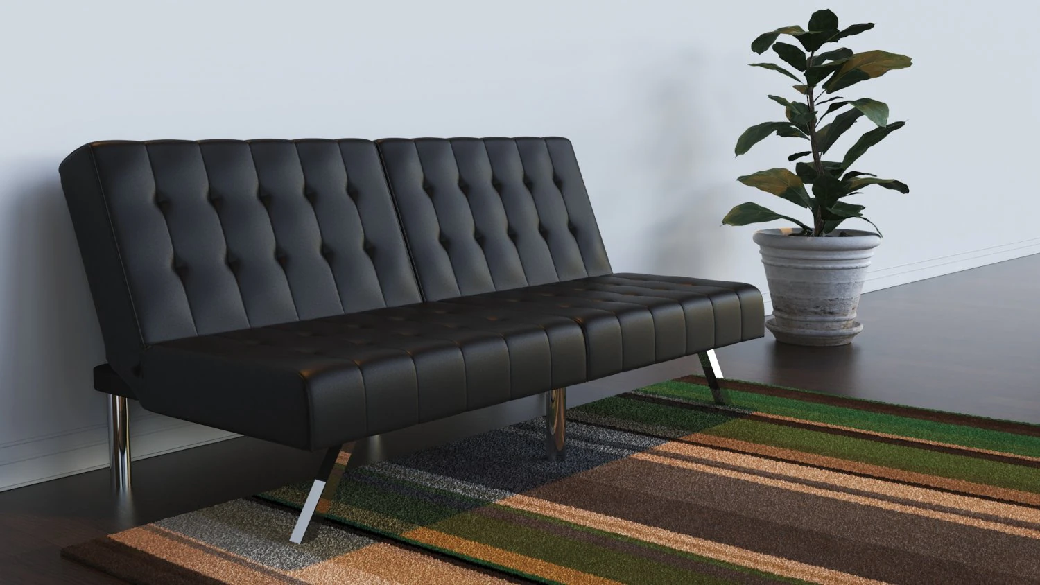 sofabed 3D Model .c4d .max .obj .3ds .fbx .stl .blend 