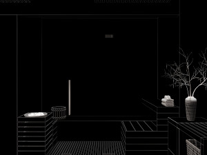 sauna steam room Modello 3D