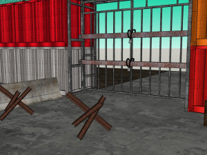 wall containers defense 3D मॉडल