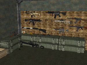 wall containers defense 3D मॉडल