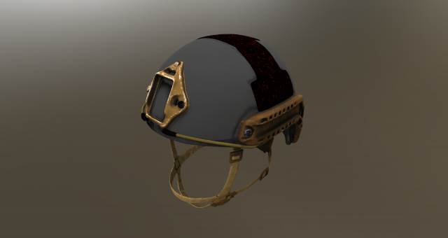 three ops-core fast ballistic helmets low-poly textured Modello 3D .c4d .max .obj .3ds .fbx .stl .blend 