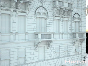 palace ponterosso place trieste 3D Model
