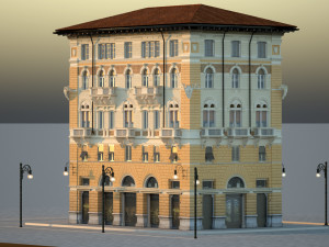 palace ponterosso place trieste 3D 模型