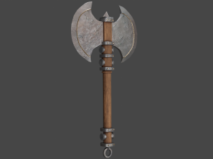 Medieval Axe Model 3D