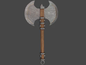 Medieval Axe 3D Model