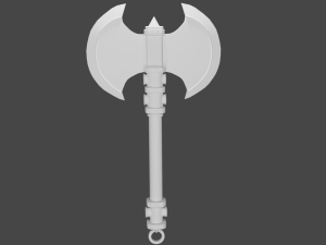 Medieval Axe 3D Model