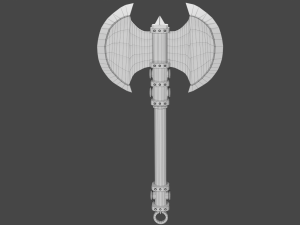 Medieval Axe 3D Model