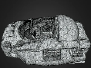dragon ball hover car black 3D Model