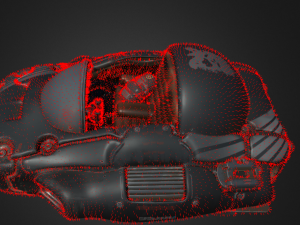 dragon ball hover car black 3D 모델