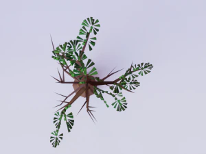 old pine tree low poly 3D Model