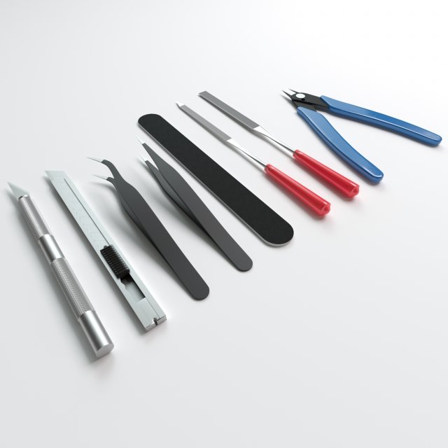 set of tools 3Dモデル .c4d .max .obj .3ds .fbx .stl .blend 