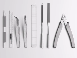 set of tools 3D Model