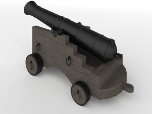 ship cannon 3Dモデル