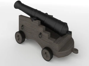 ship cannon 3D Model