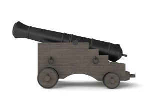 ship cannon 3D Model