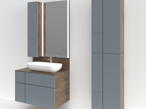 aquaton michelle bathroom furniture 3D मॉडल