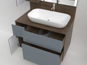 aquaton michelle bathroom furniture 3D Model